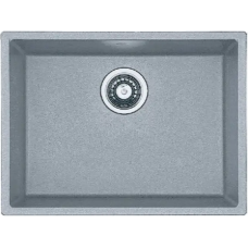 Гранітна мийка Quadro 53x46 Grey Metallic