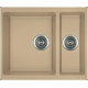Гранітна мийка Quadro 56x46x15 Beige