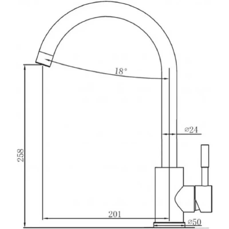 Кухонний змішувач SKF 850 ST Inox