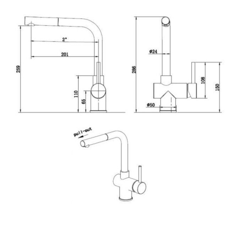Кухонний змішувач FKM 46P SS Espresso