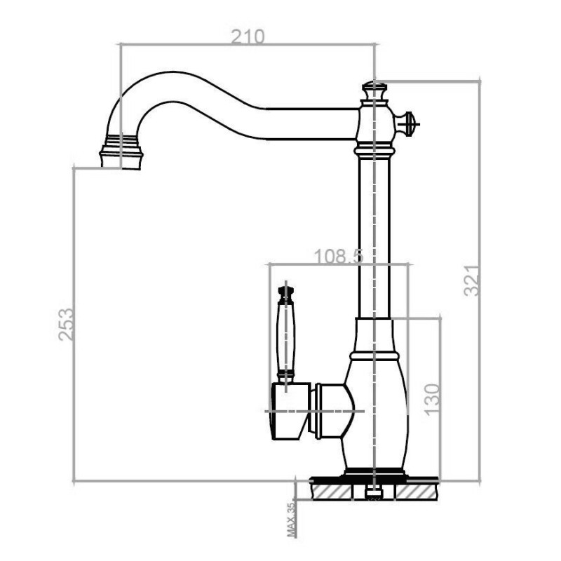 Кухонний змішувач FKM 44 SS Inox