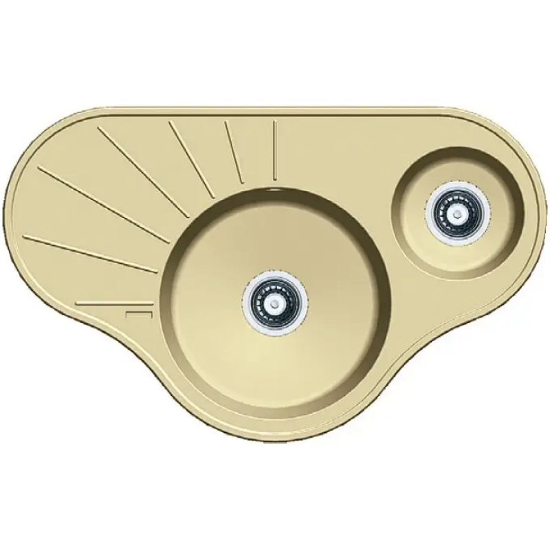 Гранітна мийка Arc 94x58x15 Cream