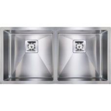 Нерж. мийка Quadro 87х2 R10 Double (87x44) 1,20 мм