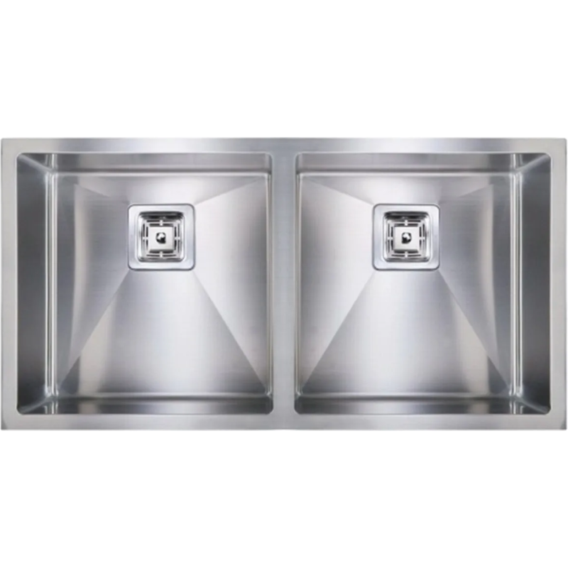 Нерж. мийка Quadro 87х2 R10 Double (87x44) 1,20 мм