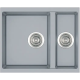 Гранітна мийка Quadro 56x46x15 Grey Metallic