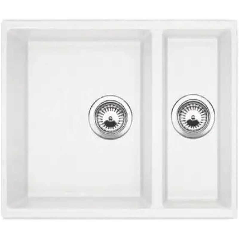 Гранітна мийка Quadro 56x46x15 Alpine White