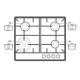 Газова панель FHG 1044 VGHT2 White Glass