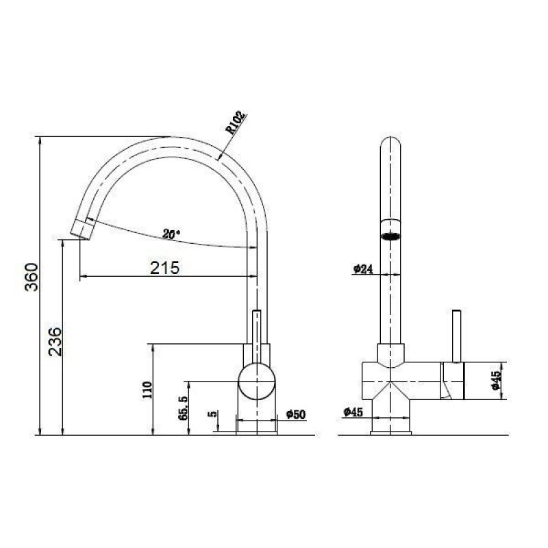 Кухонний змішувач FKM 39 SS Antracit