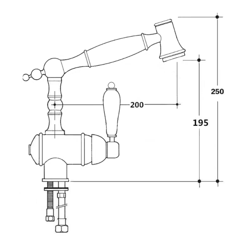 Кухонний змішувач FKM 67P SS Inox Antique