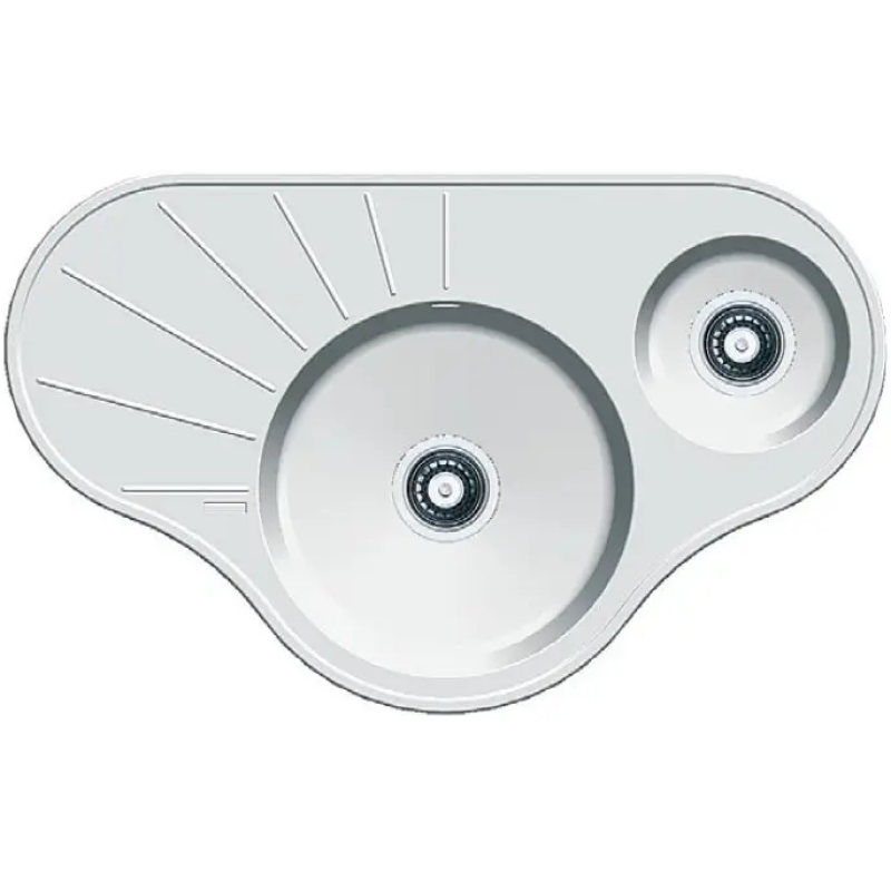 Гранітна мийка Arc 94x58x15 Alpine White