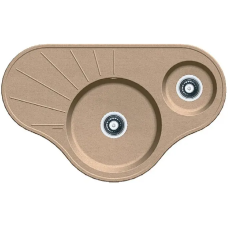 Гранітна мийка Arc 94x58x15 Beige