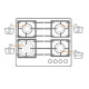 Газова панель FHG 1444 VGHT White glass