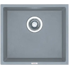 Гранітна мийка Quadro 45x40 Grey Metallic