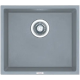 Гранітна мийка Quadro 45x40 Grey Metallic