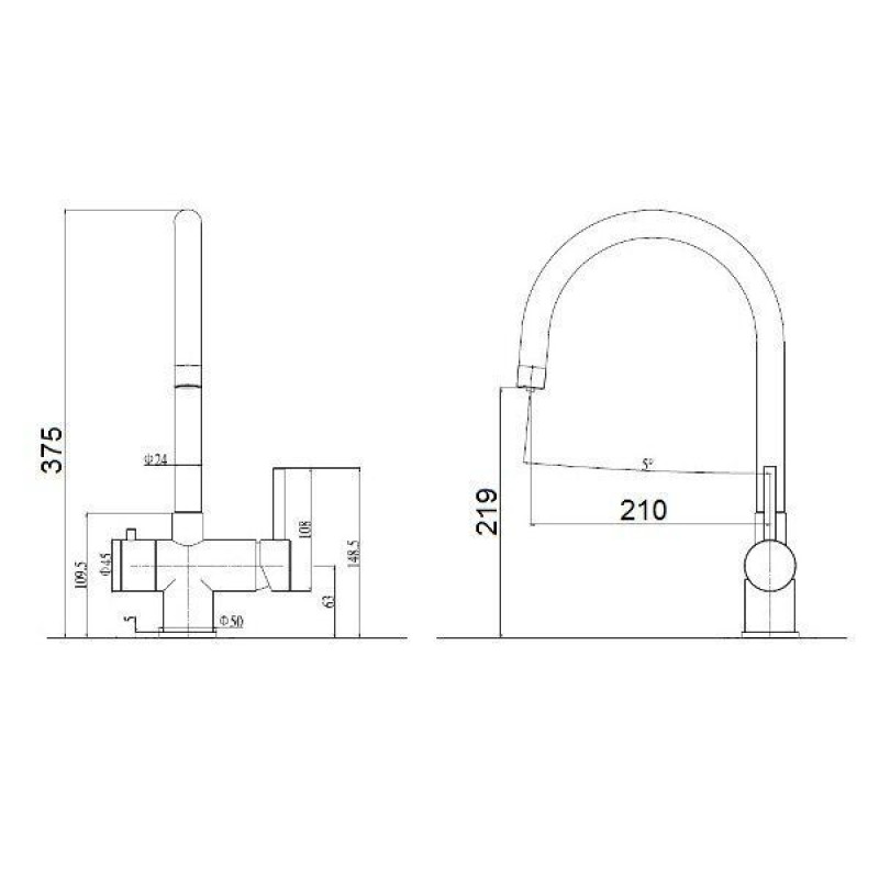 Комбінований FKM 315 SS Inox