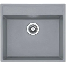 Гранітна мийка Quadro 56x51 Grey Metallic