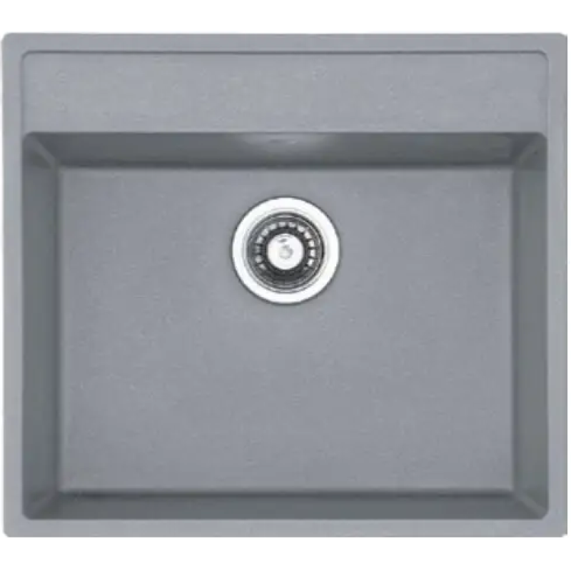 Гранітна мийка Quadro 56x51 Grey Metallic