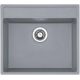 Гранітна мийка Quadro 56x51 Grey Metallic