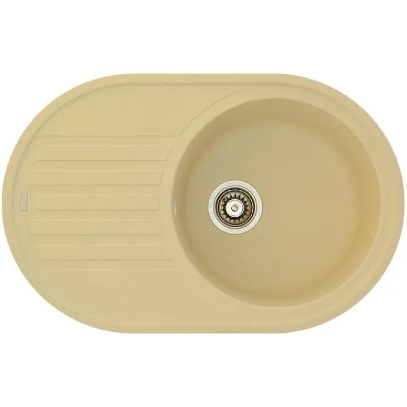 Гранітна мийка Arc 77x50 Cream