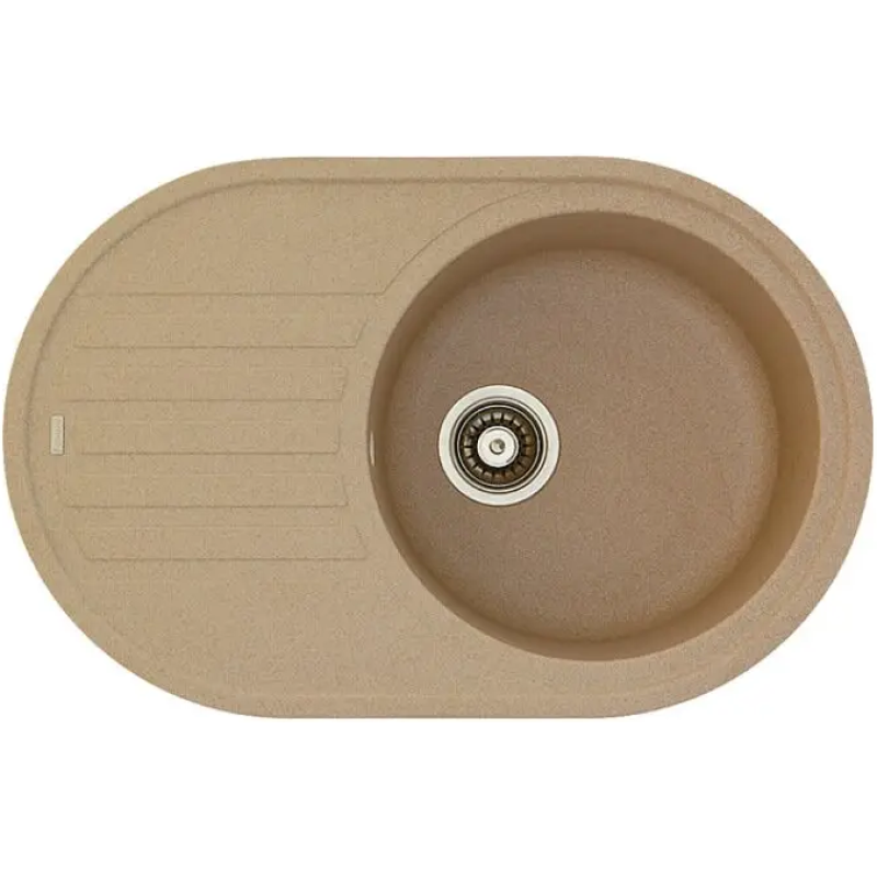 Гранітна мийка Arc 77x50 Beige