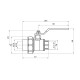 Кран кульовий PPR Rozma 20х1/2" РВ