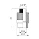 Муфта PPR Rozma 20х1/2" РЗ