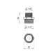 Ніпель перехідний посилений LexLine 1/2"х3/8" ЗЗ нікельований НК0540-Вн