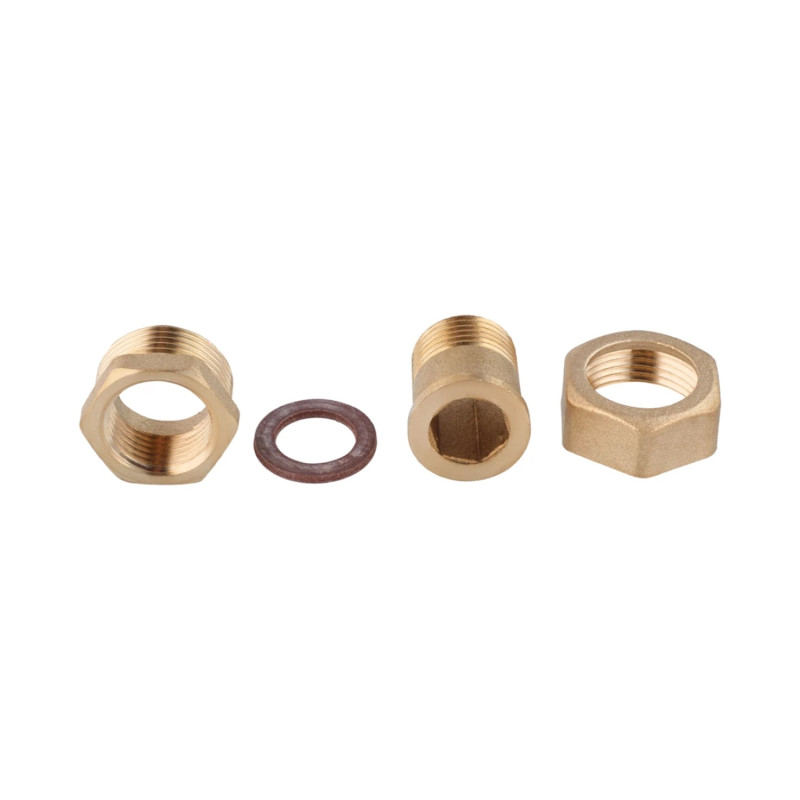 Згін-американка пряма посилена LexLine 1/2" ВЗ латунна УК0801-В