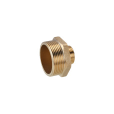 Ніпель перехідний посилений LexLine 1/2"х3/4" ЗЗ латунний УК0511-В