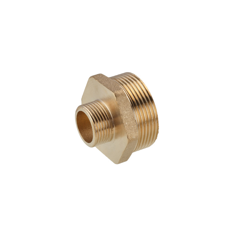 Ніпель перехідний посилений LexLine 1/2"х3/4" ЗЗ латунний УК0511-В