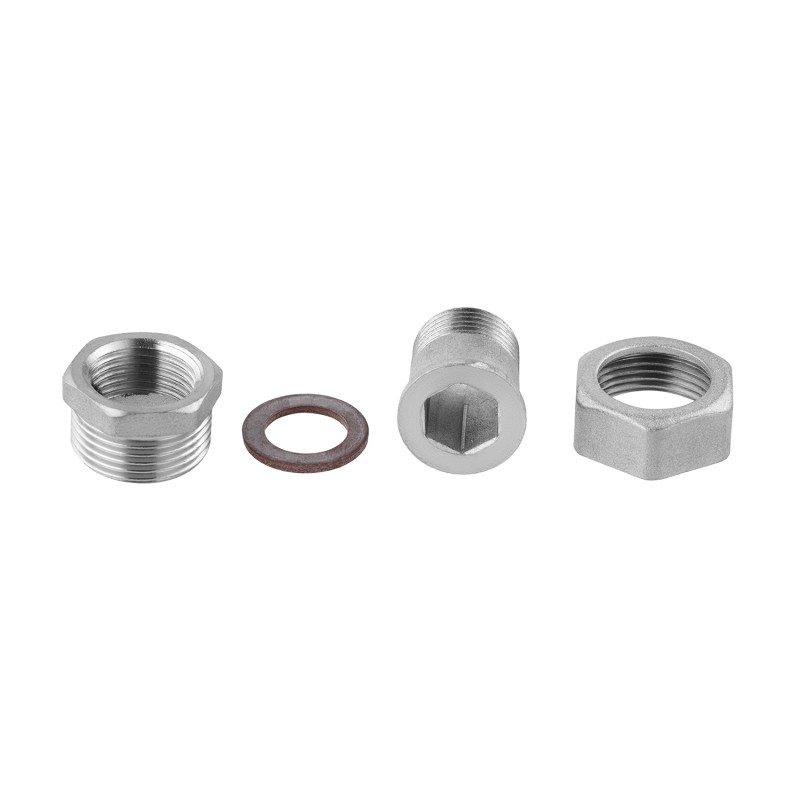 Згін-американка пряма посилена LexLine 1/2" ВЗ нікельована НК0801-Вн