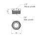 Футорка STA 1/2"х3/4'' ВЗ латунна