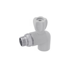Кран радіаторний кутовий PPR Rozma 25х3/4"