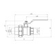 Кран кульовий PPR Rozma 25х3/4" РВ