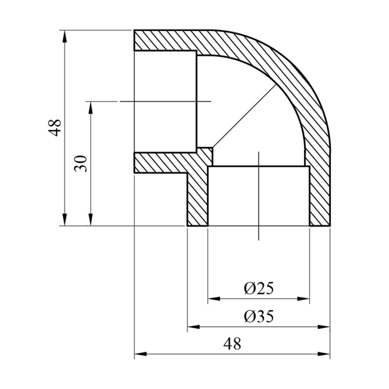 Коліно 90° PPR Rozma 25 мм