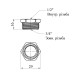 Футорка посилена LexLine 3/4"х1/2" ЗВ нікельована НК0702-Вн