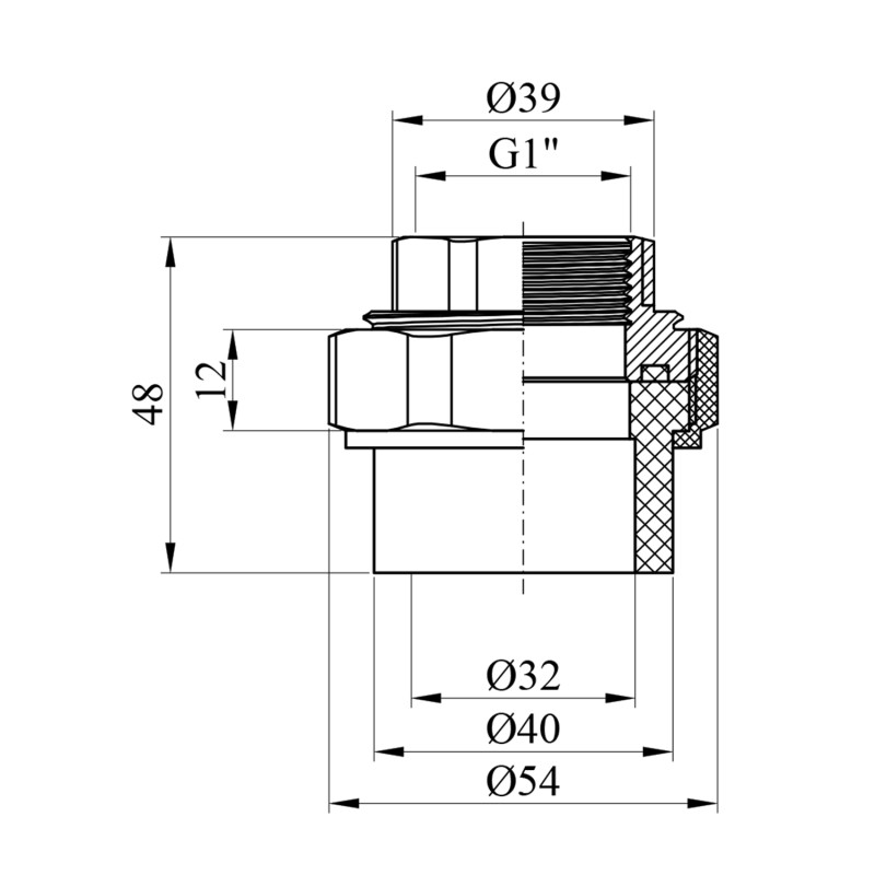 Американка PPR Rozma 32х1" РВ