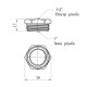 Футорка STA 3/4"х1" ВЗ латунна