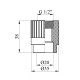 Муфта PPR GrandiTherm 20х1/2" РВ