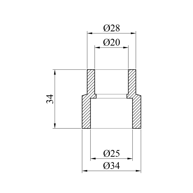 Муфта редукційна PPR GrandiTherm 25х20 мм