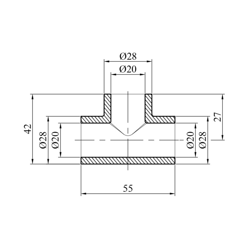 Трійник PPR GrandiTherm 20 мм