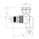 Кран радіаторний кутовий PPR GrandiTherm 20х1/2"