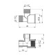 Трійник посилений LexLine 1/2" ВЗЗ латунний УК0204-В