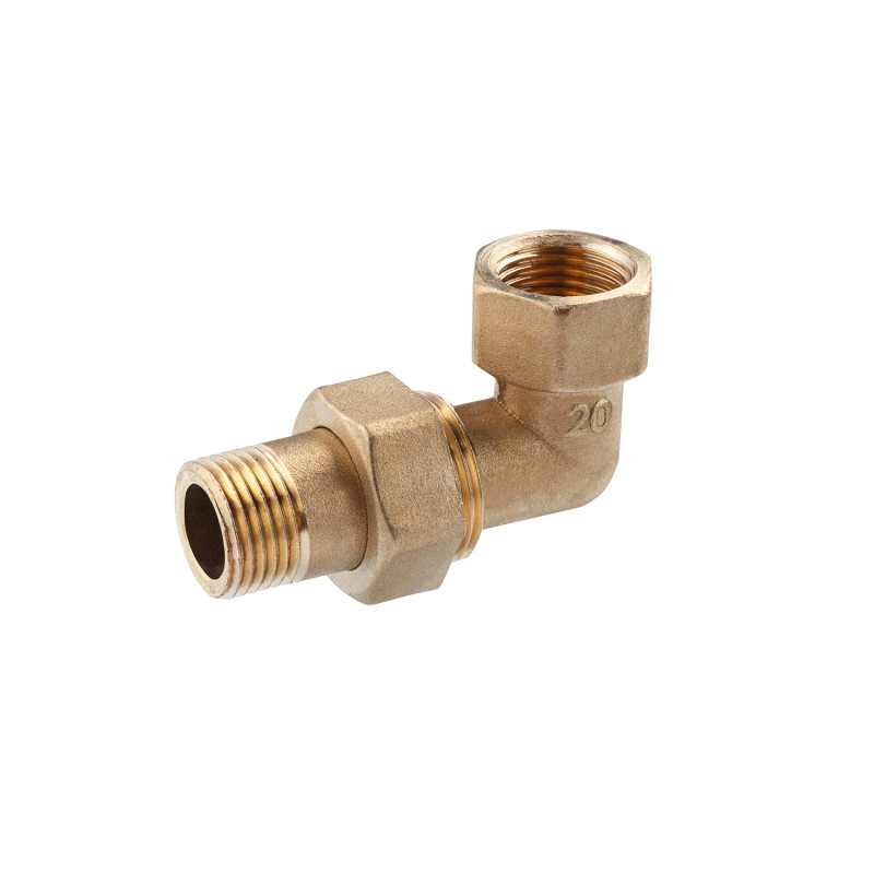 Згін-американка кутова посилена LexLine 3/4" ВЗ латунна УК0804-В