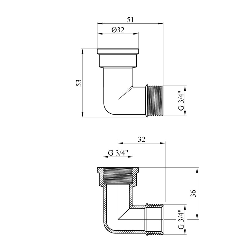 Кутник посилений LexLine 3/4" ВЗ нікельований НК0120-Вн