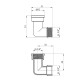 Кутник посилений LexLine 3/4" ВЗ нікельований НК0120-Вн