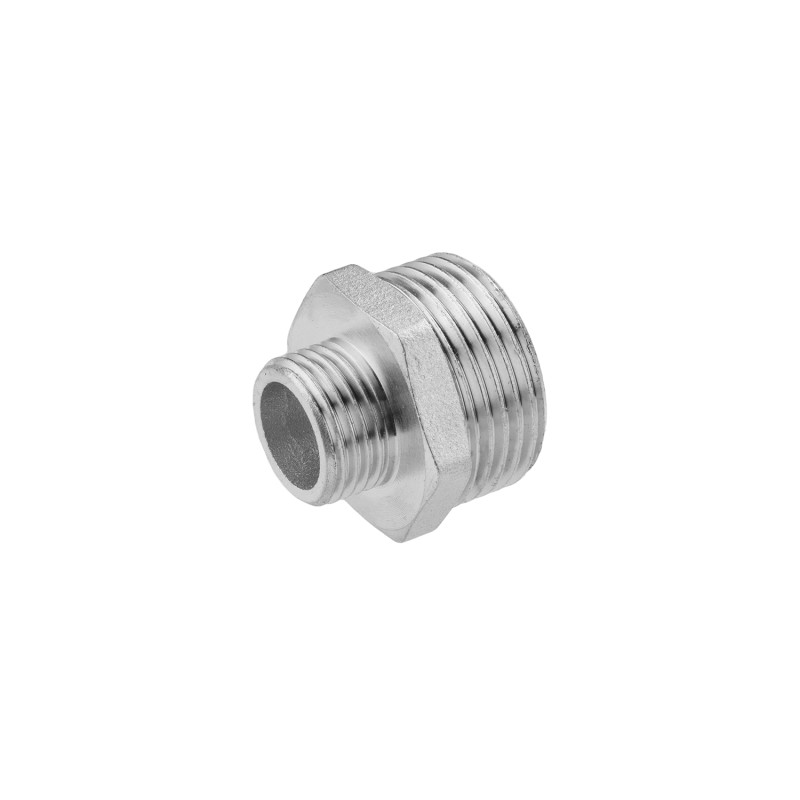 Ніпель перехідний посилений LexLine 1 1/4"х1/2" ЗЗ нікельований НК0514-Вн