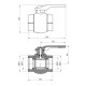Кран кульовий PPR Rozma 63 мм