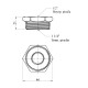 Футорка посилена LexLine 1 1/4"х1/2" ЗВ латунна УК0710-В