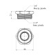 Футорка посилена LexLine 1 1/4"х3/4" ЗВ латунна УК0711-В